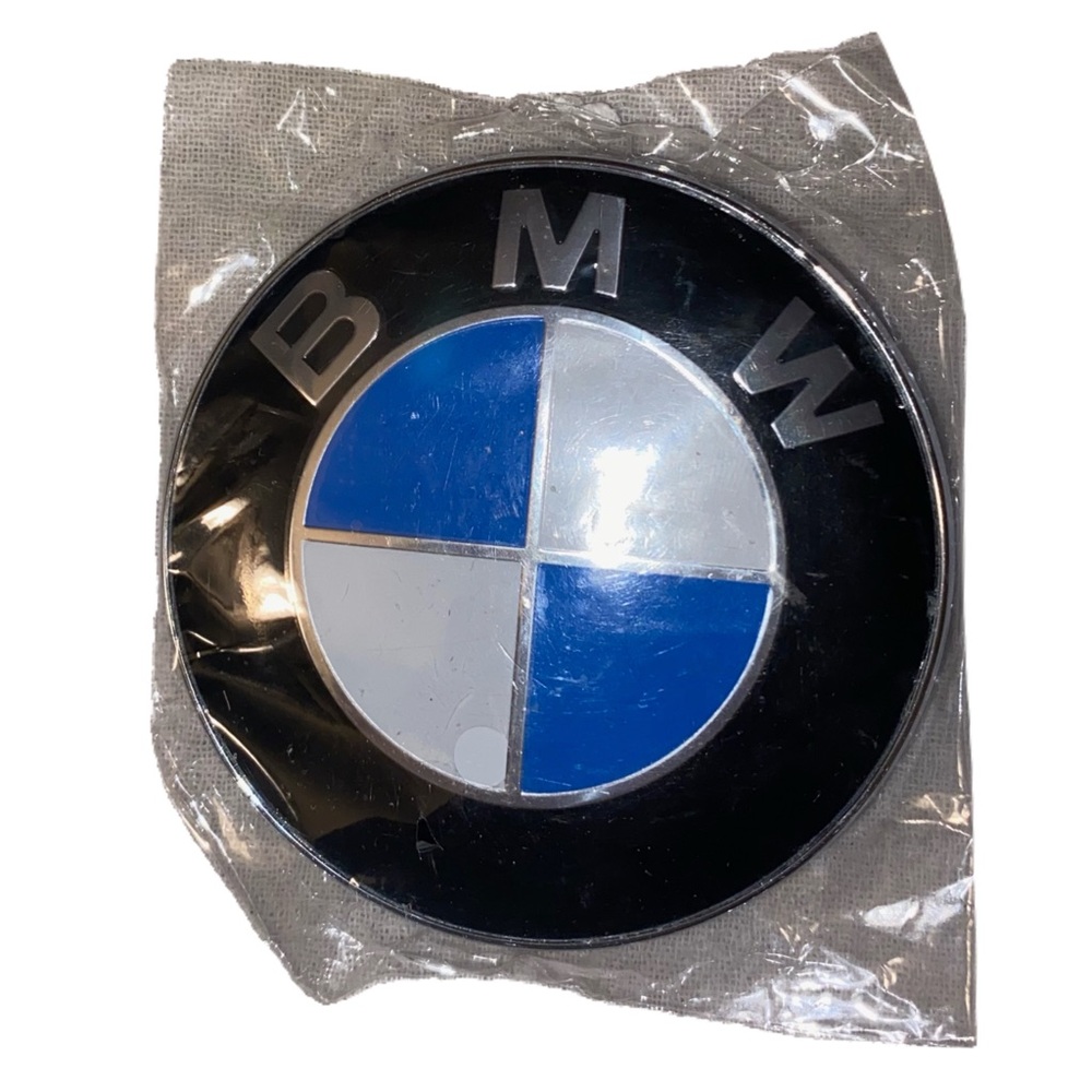 Genuine BMW 1975-2006 Hood Emblem Logo Badge Roundel 82mm OE #51148132375